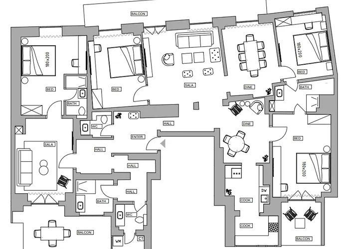 Loggia & Luxe 4br Penthouse In Universitatii Area アパート *